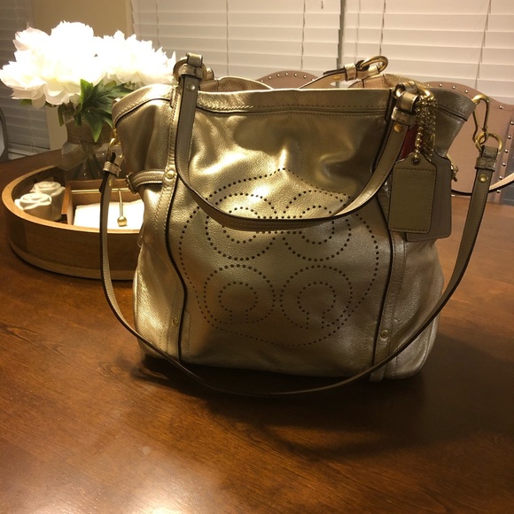 Coach Audrey Leather Andie Cinced Tote 17064 - Picture 2 of 15